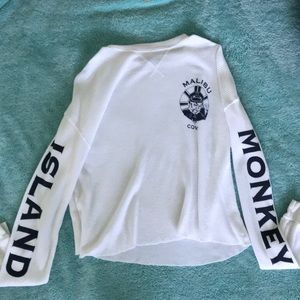 NEW Brandy Melville Monkey Island Long Sleeve Top